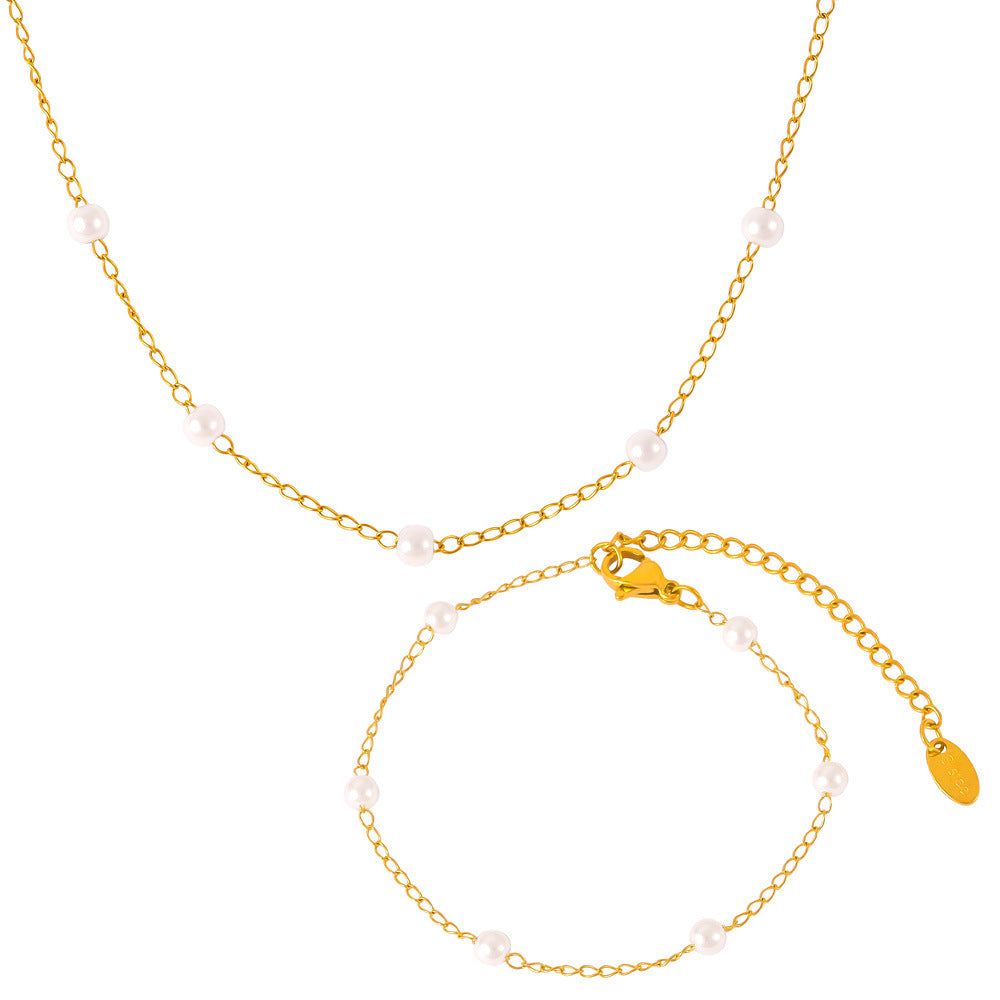 Womens Versatile Round Titanium Steel Bracelet